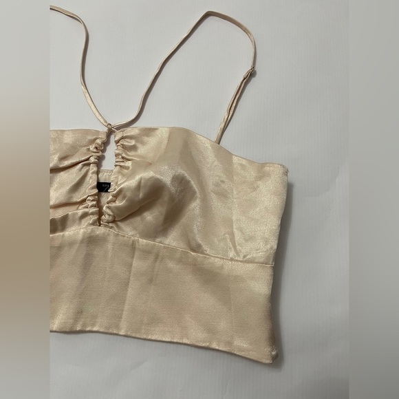 brand new - ZARA satin effect halter crop - size small - Picture 4 of 9